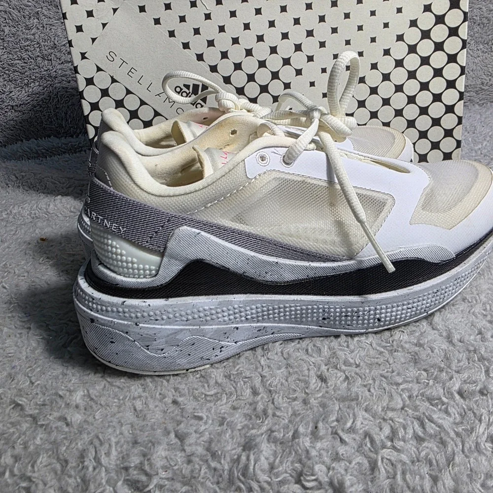 Adidas by Stella McCartney Earthlight White Mesh Running Shoes Women's US 5‎